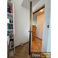 White Primed Interior Door with Gold Profile for UAE Developers